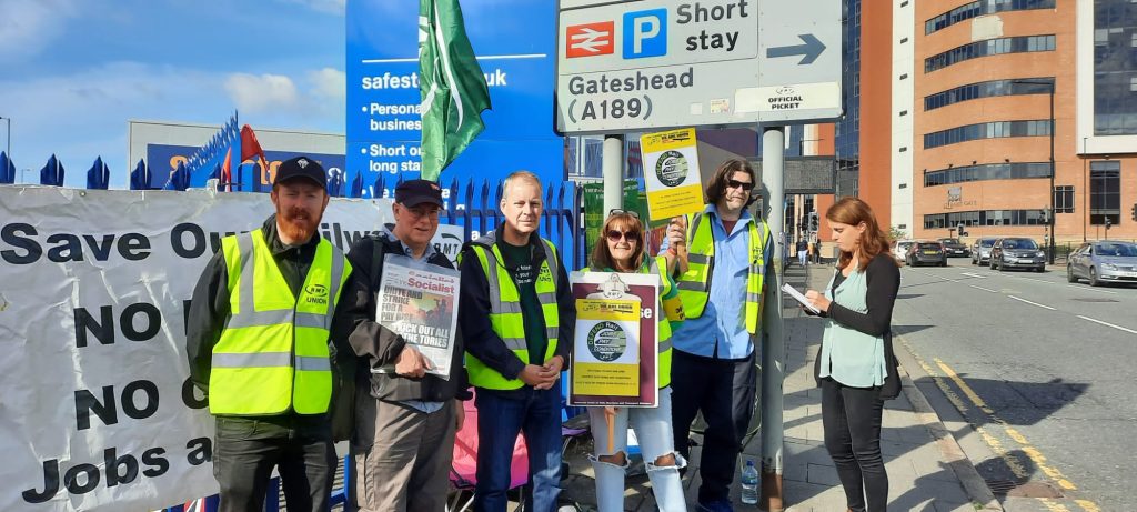 RMT strike, Newcastle, 27.7.22