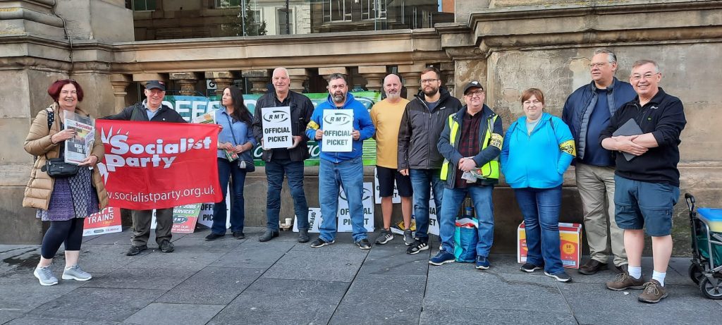 RMT strike, Newcastle, 27.7.22