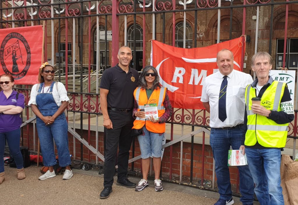RMT strike, Leicester, 27.7.22