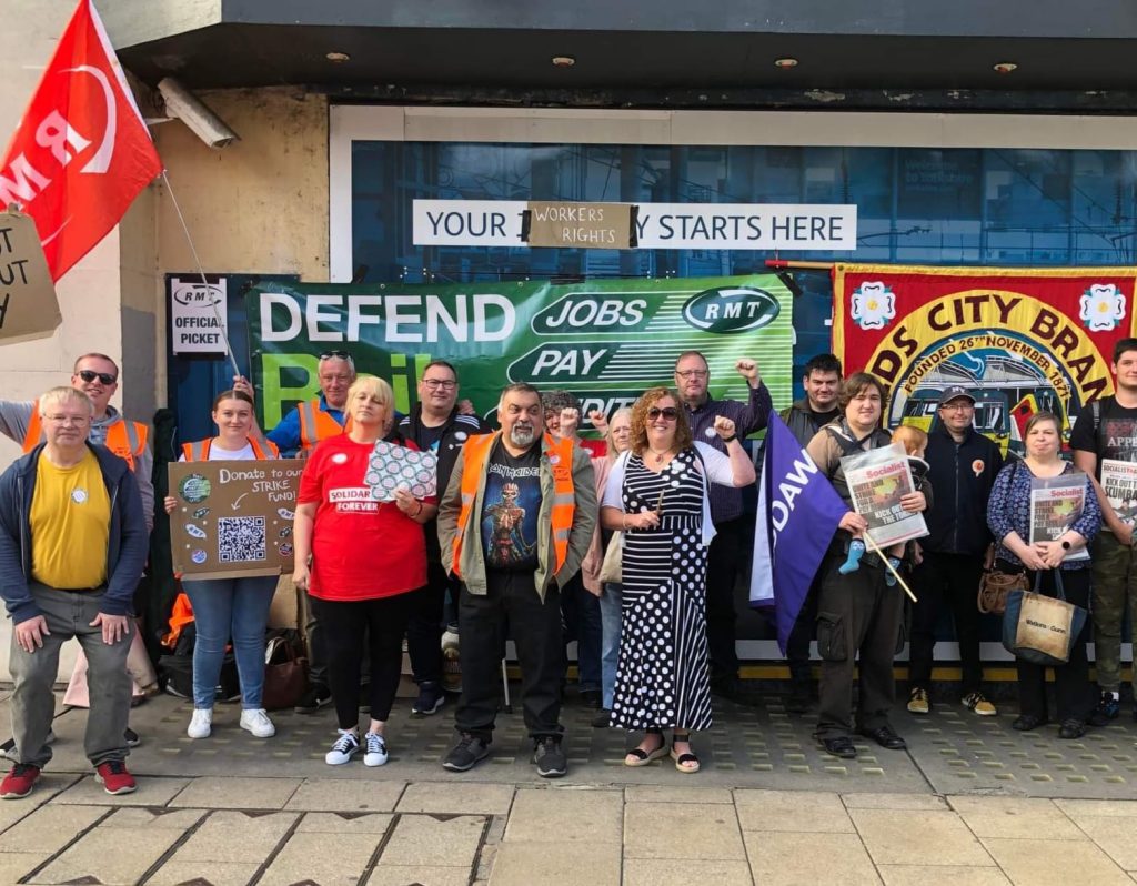 RMT strike, Leeds, 27.7.22