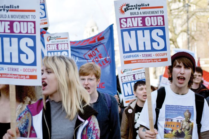 NHS protest. Photo: Mary Finch