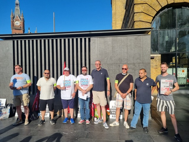 Kings Cross Aslef picket, 13.8.22