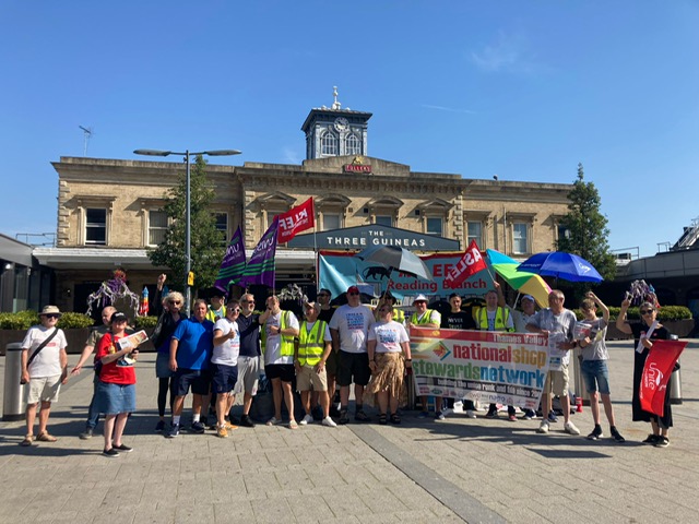 Reading Aslef picket, 13.8.22