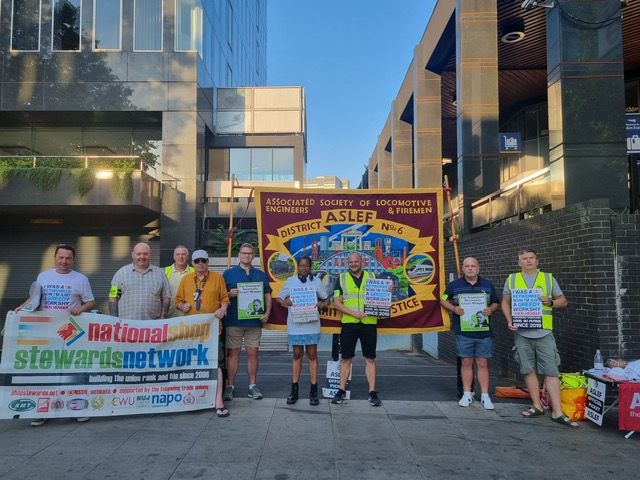 Euston Aslef picket, 13.8.22