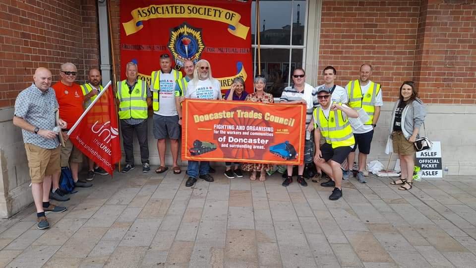 Doncaster Aslef picket, 13.8.22