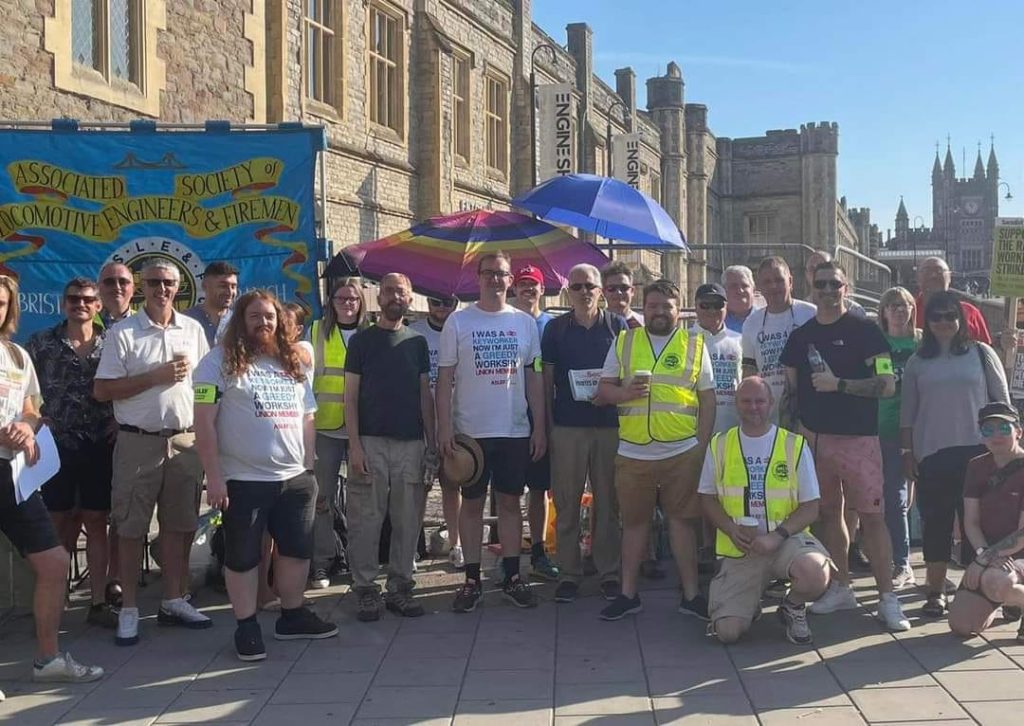 Aslef strike, Bristol, 13.8.22