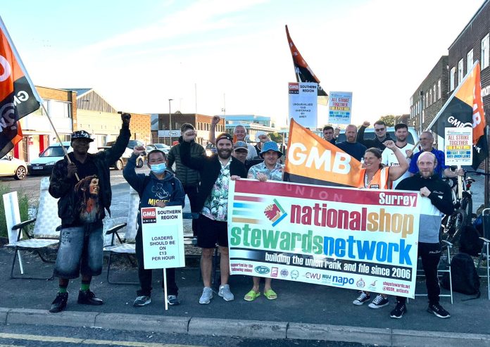 Surrey bin strike - photo Paul Couchman