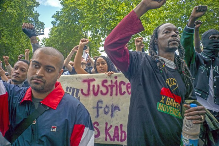 Chris Kaba vigil. Photo: Paul Mattsson