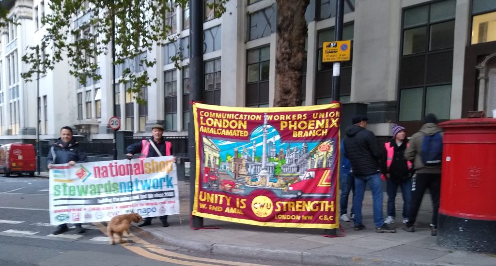 CWU Royal Mail strike, Mount Pleasant, London 30.9.22.