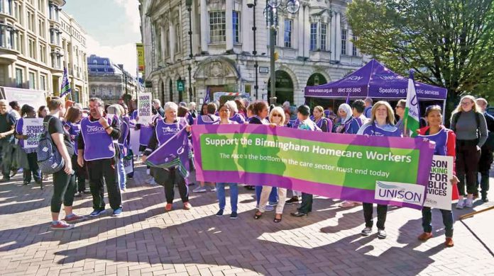 Birmingham-homecare workers. Photo: Birmingham-SP
