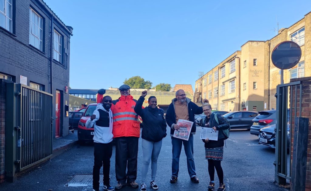 CWU strikers at Upper Holloway, London, 1.10.22