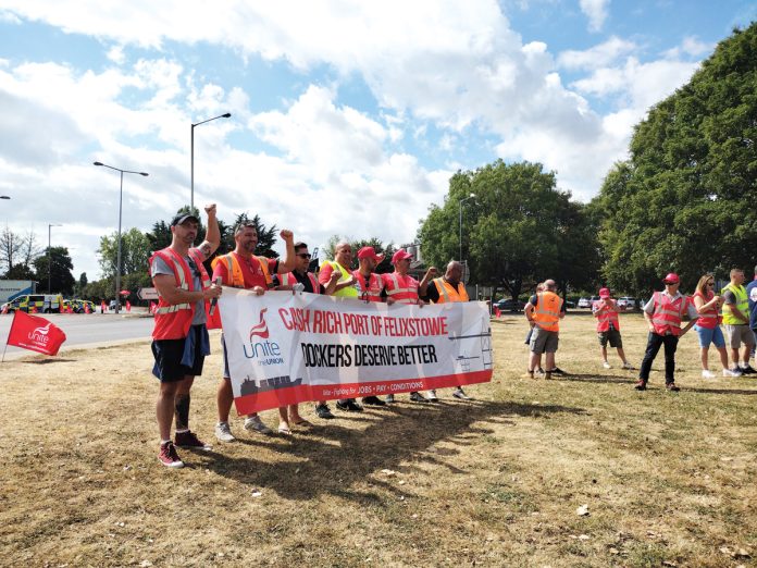 Felixstowe strikers. Photo Dave Murray