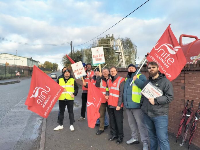 Birmingham Metro workers