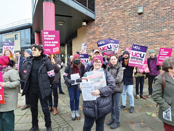 York-St-John UCU strike. Photo: York SP