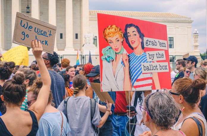 The Democrats were partially saved in these elections by the backlash from abortion rights being attacked, and threats posed by a potential Republican sweeping victory Photo: Ted Eytan /CC