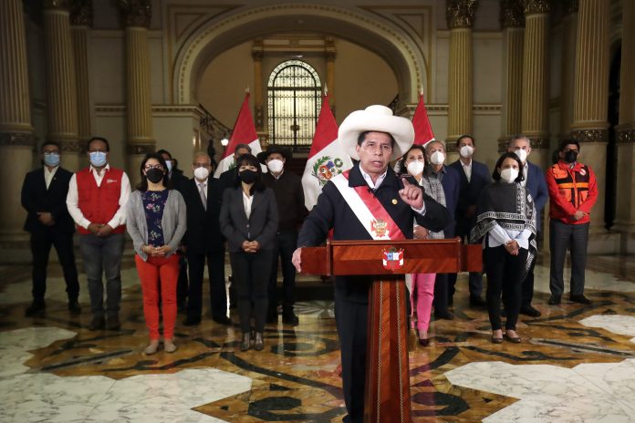 Pedro Castillo following his election in 2021. Photo: Presidencia Peru/CC