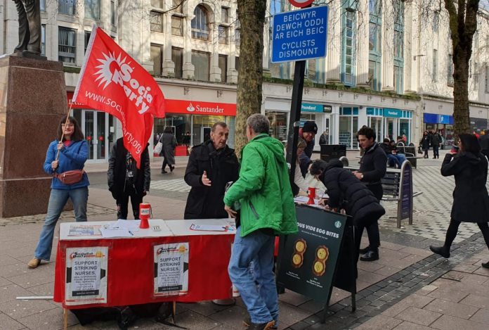 Cardiff Socialist Party Stall