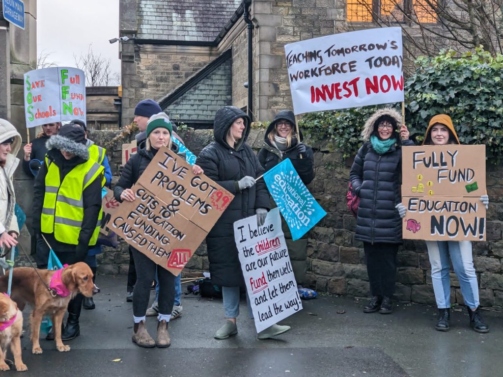 Ripley school, Lancaster, 1.2.23. Photo from Martin Powell Davies