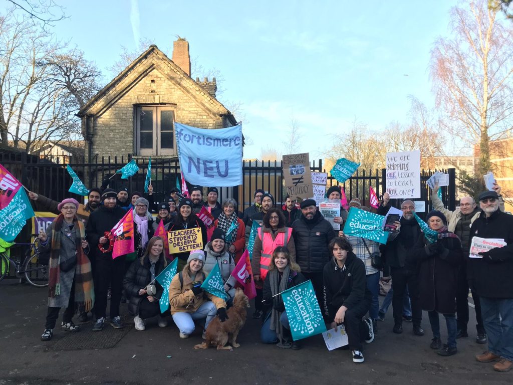 Fortismere school, north London. 1.2.23. Photo from David.