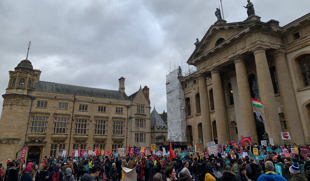 Rally in Oxford, 1.2.23, photo from Stephen