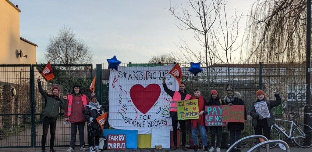 Stoneydown school, Waltham Forest, 1.2.23. Photo from Paula Mitchell