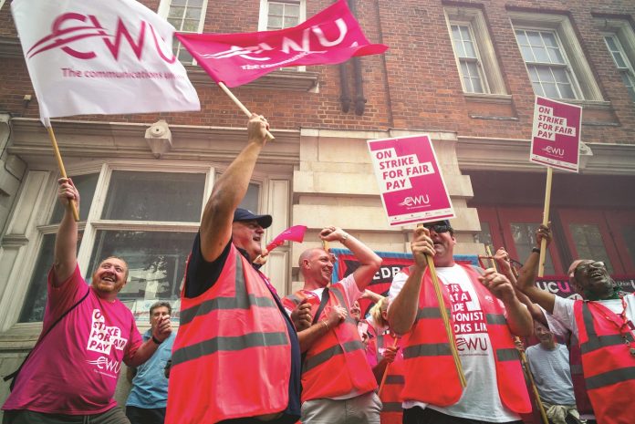 CWU strike. Photo: Paul Mattsson