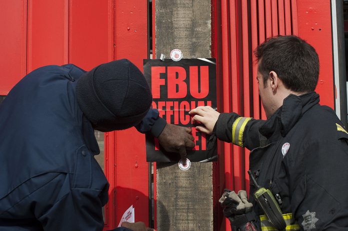 FBU strike 2012. Photo: Paul Mattsson