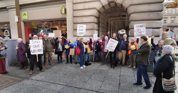 Nottingham libraries protest. Photo: Save Nottingham Libraries