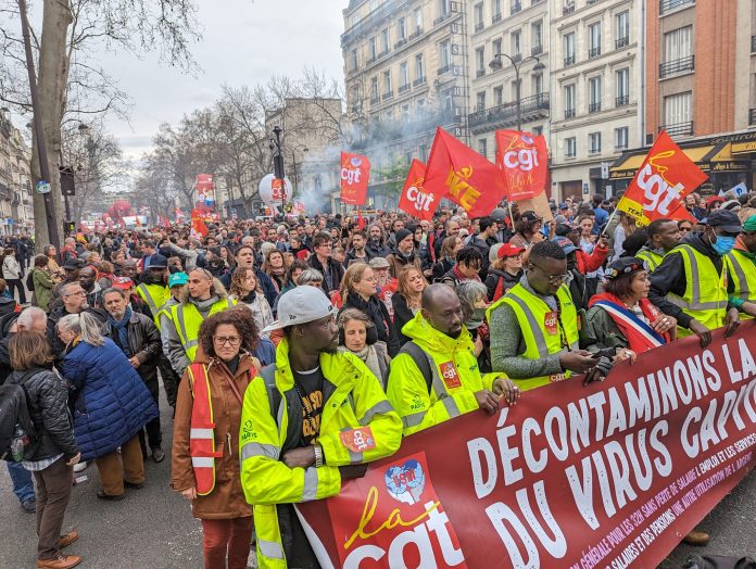 Strike in Paris. Photo: James Ivens