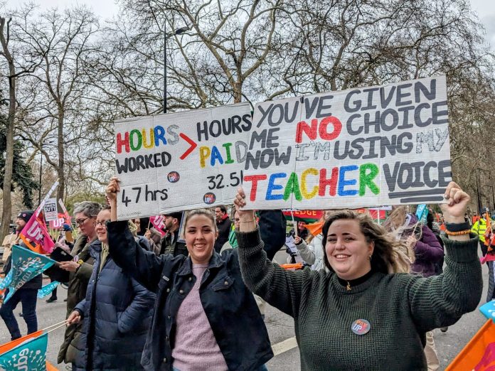 London teachers demo. Photo: Martin Powell Davies