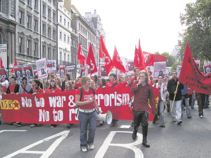 Anti Iraq War protest 2003. Photo: London SP