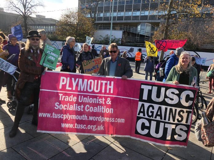 Plymouth TUSC at an environmental protest