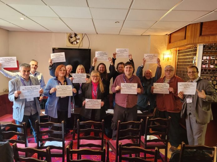 343091070_938074290574565_1924897466099489560_n Socialist Party fringe meeting at Usdaw AGM. Photo: Usdaw Activist