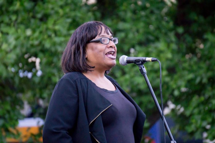 Diane Abbott speaking at a Corbyn leadership rally August 2016. Photo: Paul Nuk/CC