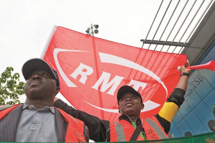 RMT on strike. Photo: Paul Mattsson