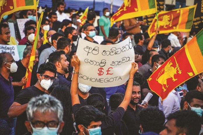 Sri Lanka go home gota protests. Photo: Naslt Ahmed/CC