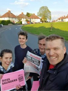 Socialist Party campaigning in Ely in Cardiff