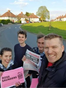 Socialist Party campaigning in Ely in Cardiff