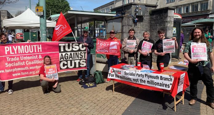 Plymouth TUSC and Socialist Party members