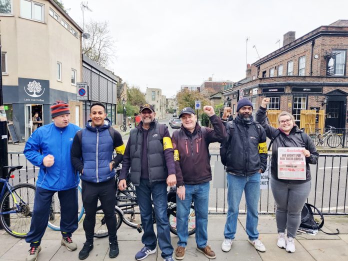 RMT strike at Gospel Oak. Photo: Camden Socialist Party