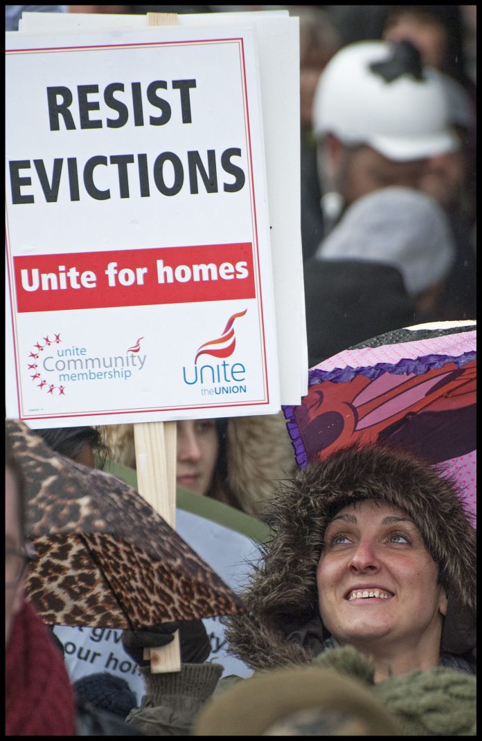 London housing march, photo Paul Mattsson