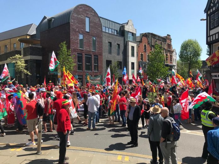 Swansea March for Independence. Photo: Socialist Party Wales