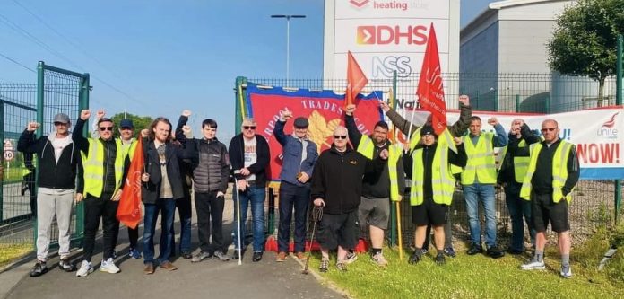 GXO Strike. Photo: Merseyside Socialist Party