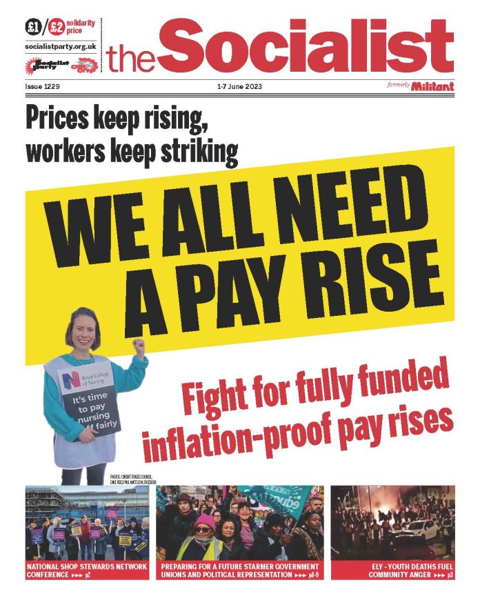 The Socialist issue 1229 frontpage