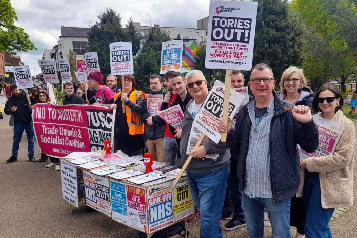 Sheffield Socialist Party and TUSC at May Day 2023