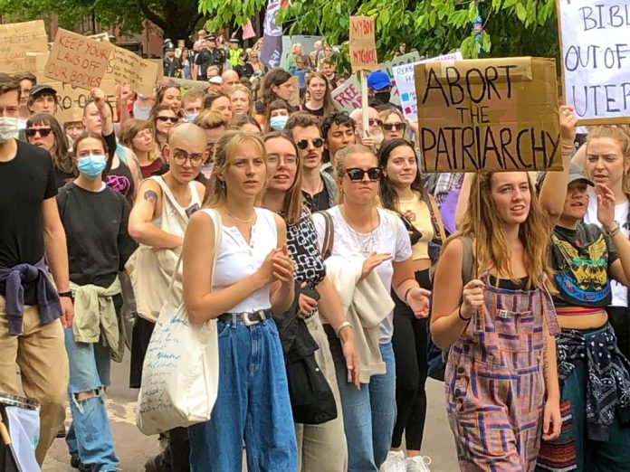 Abortion rights march in Bristol. Photo: Bristol Socialist Party