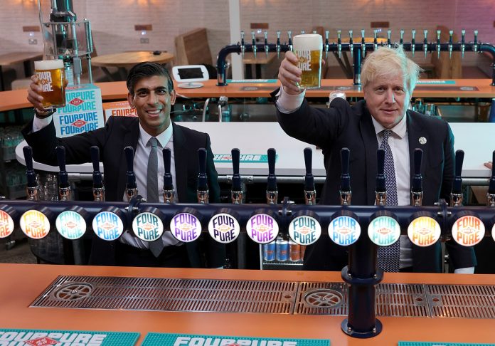 Johnson and Sunak. Photo: Andrew Parsons/ No 10 Downing Street / CC