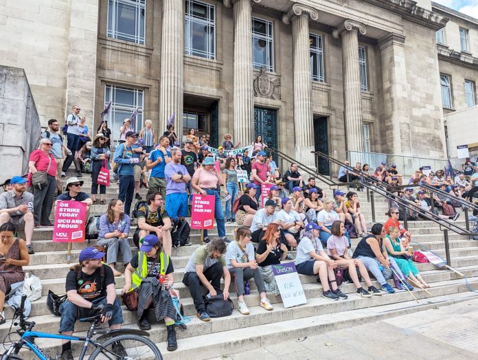 Leeds UCU rally. Photo: Iain Dalton