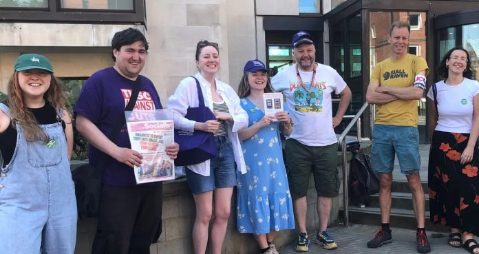 Leeds uni UCU strike. Photo: Yorkshire SP