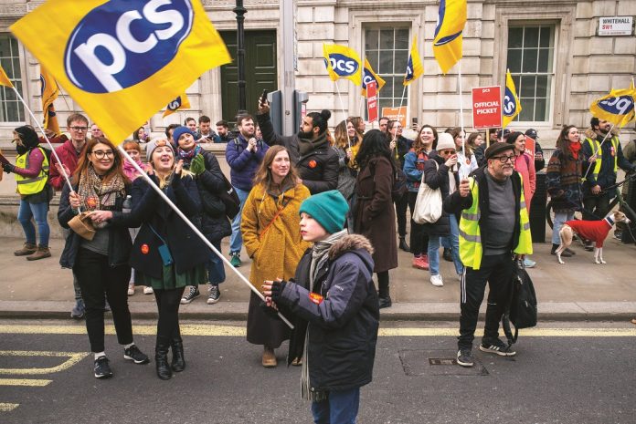 PCS strikers. Photo: Paul Mattsson